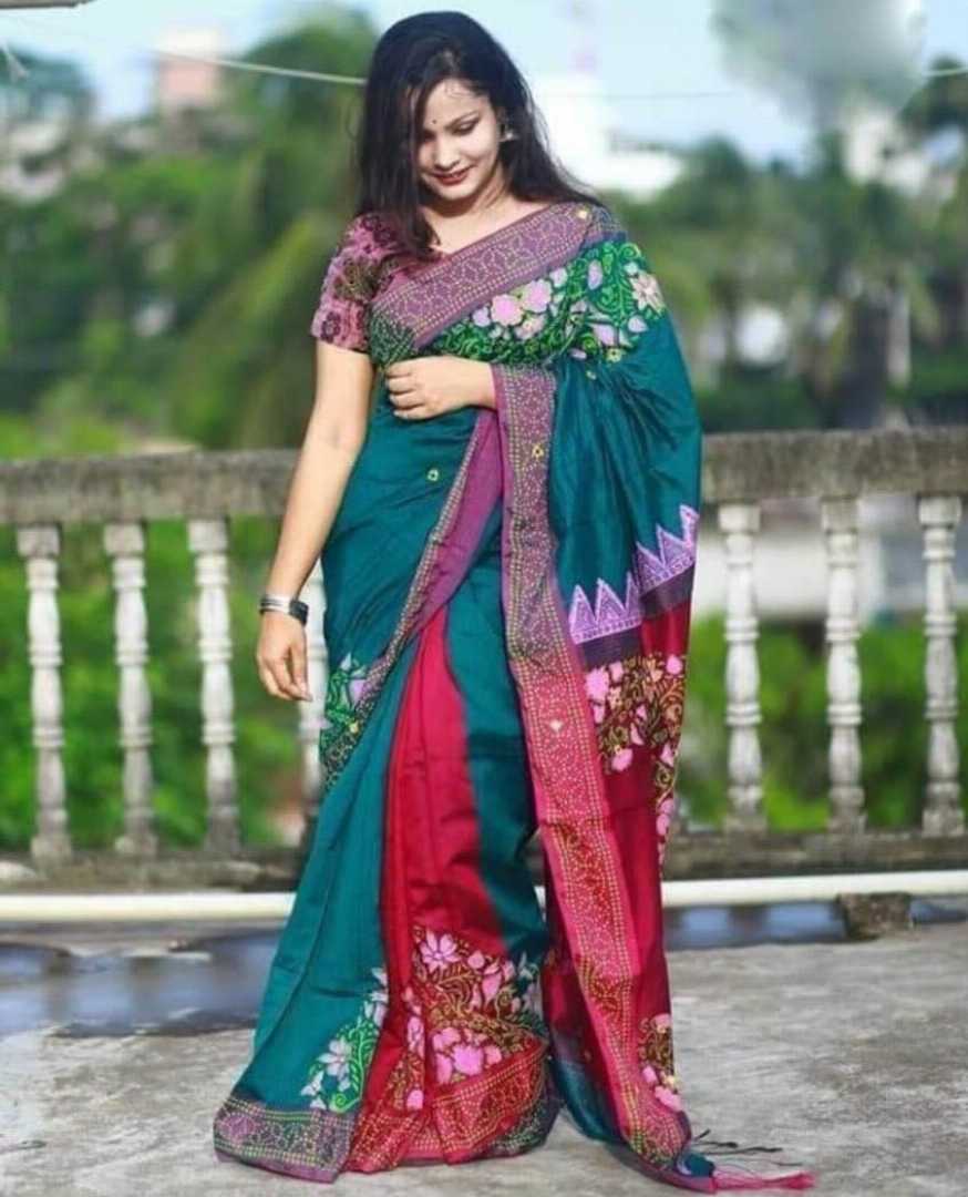 ধুপিয়ান,সিল্ক,শাড়ি,এমব্রয়ডারি