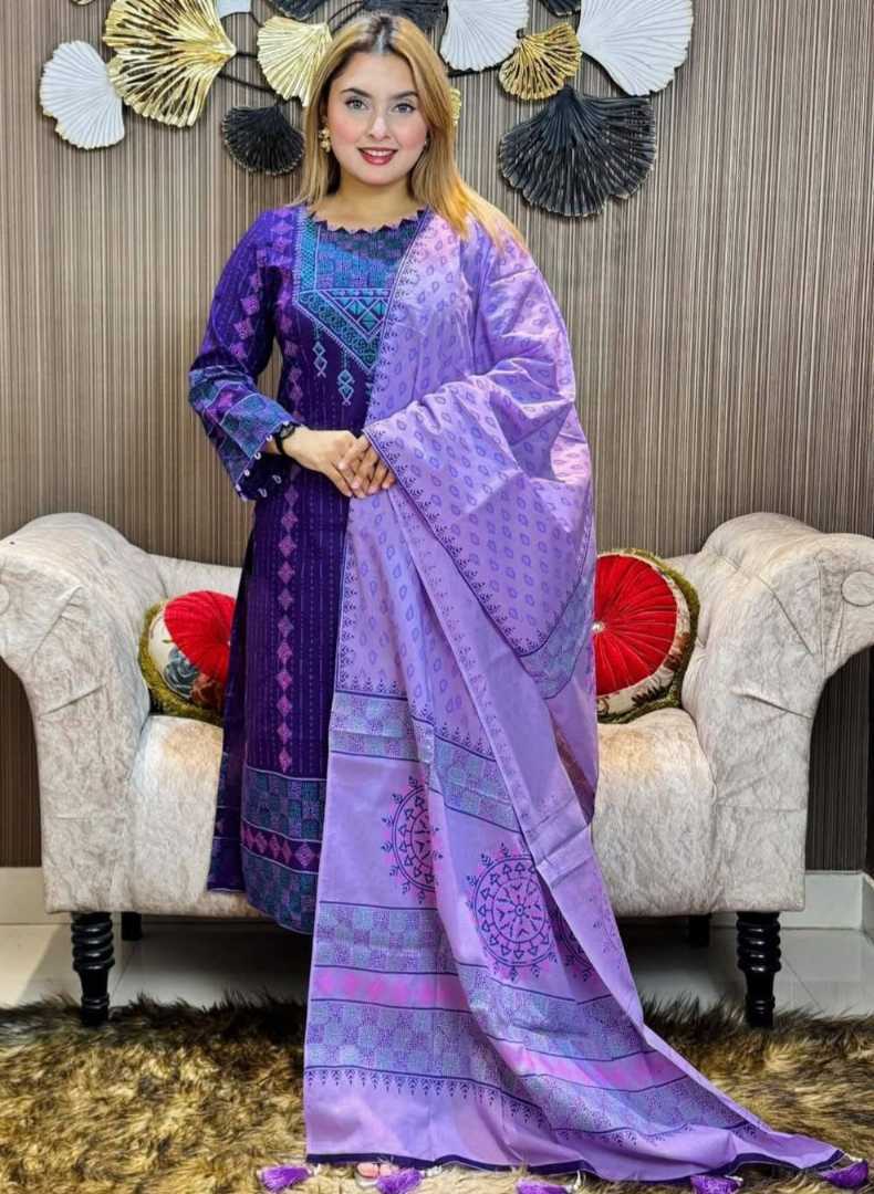 কটন,ব্লক,প্রিন্ট,থ্রী,পিস,(সেলাই,ছাড়া)