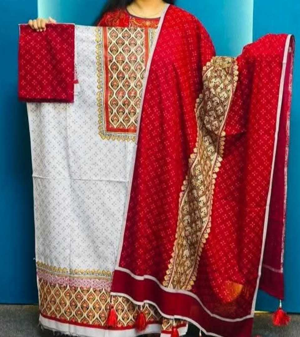 কটন,ব্লক,প্রিন্ট,থ্রী,পিস,(সেলাই,ছাড়া)