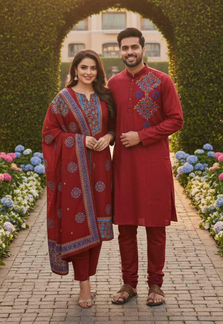 VIP ভয়েল থ্রি পিস ও ধুপিয়ান পাঞ্জাবি