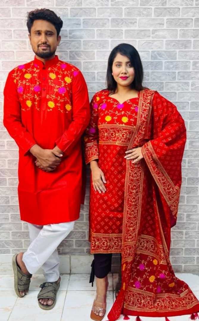 VIP ভয়েল থ্রি পিস ও ধুপিয়ান পাঞ্জাবি