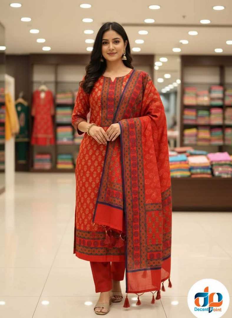 কটন,ব্লক,প্রিন্ট,থ্রী,পিস,(সেলাই,ছাড়া)