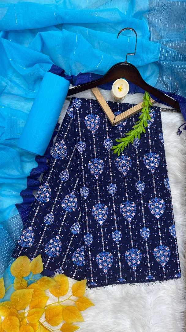 অরিজিনাল,আড়ং,স্লাব,কটন,থ্রি-পিস,(সেলাই,ছাড়া)