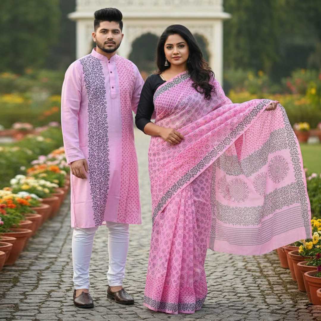 ধুপিয়ান,শাড়ি,পাঞ্জাবি,কাঁপল,সেট