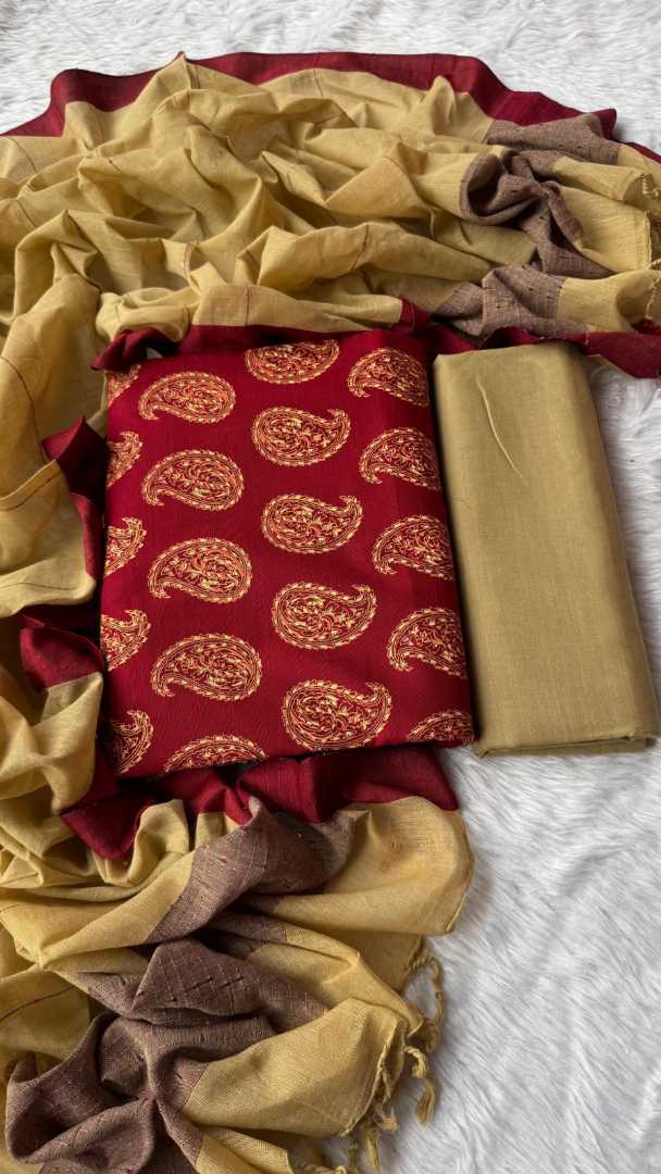 আড়ং,স্লাব,কটন,থ্রি-পিস,(সেলাই,ছাড়া)