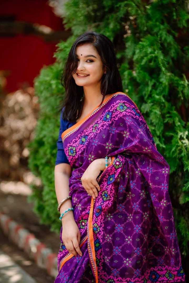 এমব্রয়ডারি তাঁত বুটিকস সিল্ক শাড়ি