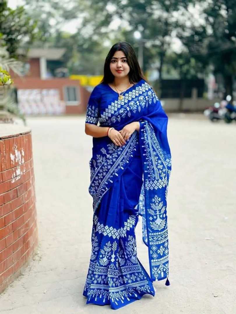 প্রিমিয়াম,সেমি,সিল্ক,ডিজিটাল,প্রিন্ট,শাড়ি,+,ব্লাউজ,পিস