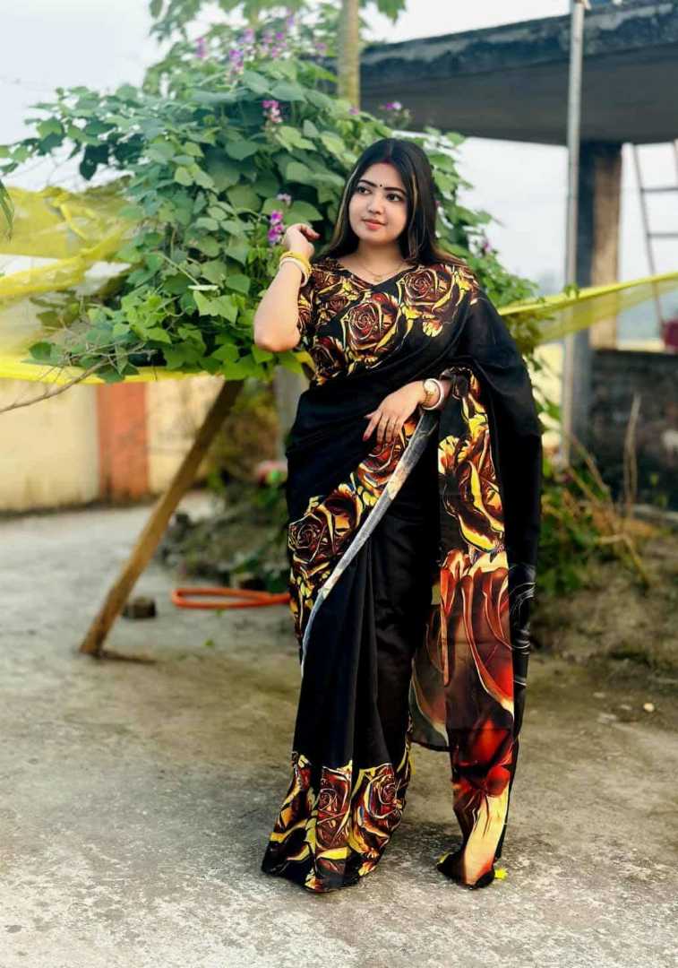 প্রিমিয়াম,সেমি,সিল্ক,ডিজিটাল,প্রিন্ট,শাড়ি,+,ব্লাউজ,পিস