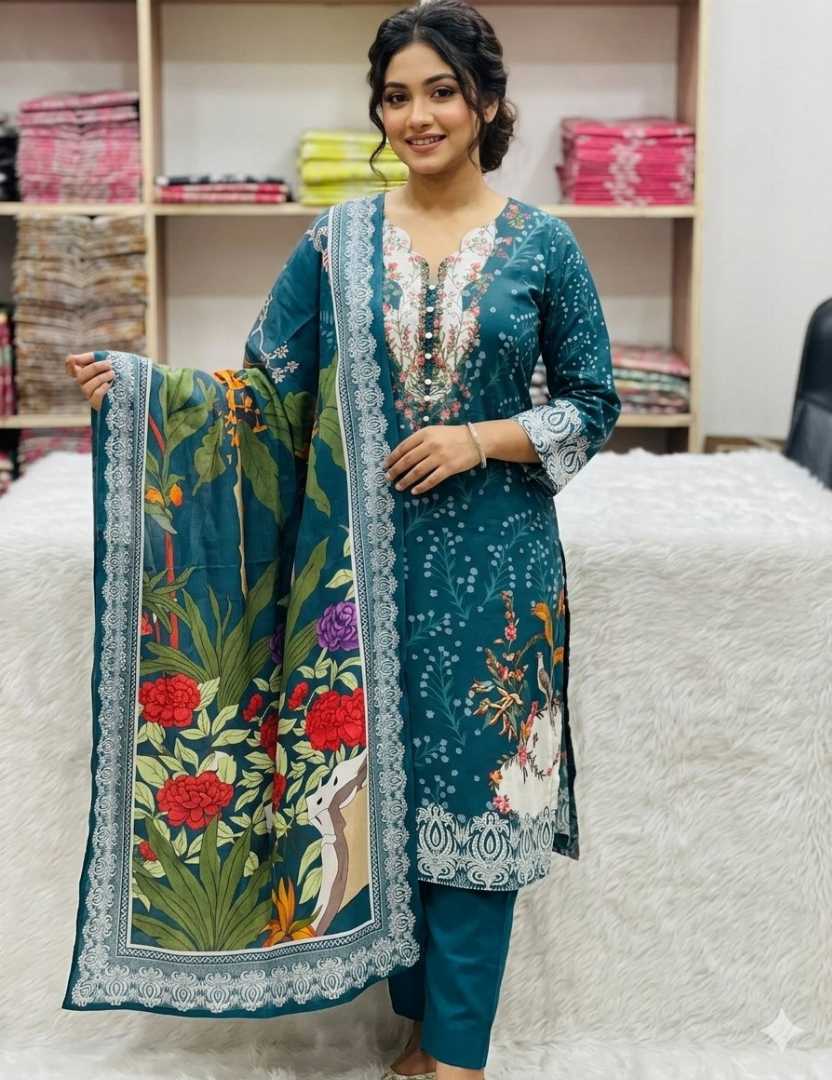 রেডিমেট,সুতি,থ্রি,পিস,